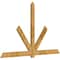 Ekena Millwork Kennewick Rough Sawn Timber Gable Bracket, Western Red Cedar, 108"W x 68"H x 2"D x 6"F, 15/12 Pitch GBW108X68X0206KEN00RWR - alternate 5